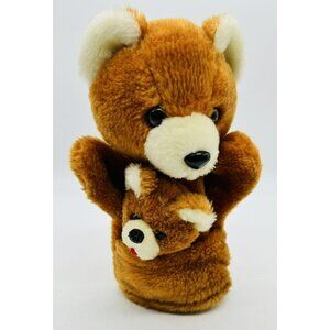 Pedigree Pocket Puppets Bear‎ Baby Hand Finger Lot of 2 Plush Stuffed Animal VTG